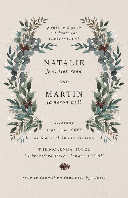 Design Preview for Custom Invitations: Designs, Examples and Ideas, Flat 11.7 x 18.2 cm