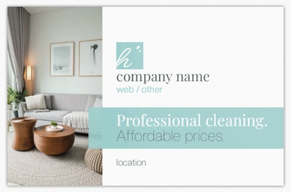Design Preview for Design Gallery: Cleaning Services Ultra-Thick Business Cards, Standard (85 x 55 mm)