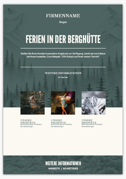 Designvorschau für Designgalerie: Werbeschilder aus Kunststoff, A1 (594 x 841 mm)