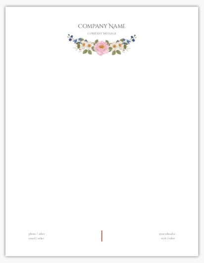 Design Preview for Art & Entertainment Notepads Templates, 8.5" x 11"