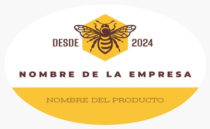 Un apicultor apiarista diseño blanco naranja para Moderno y sencillo