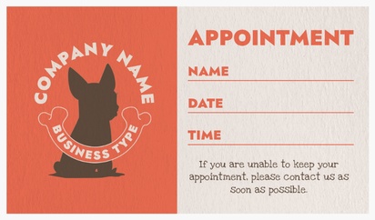 Design Preview for Design Gallery: Pet Supply Stores Natural Textured Business Cards