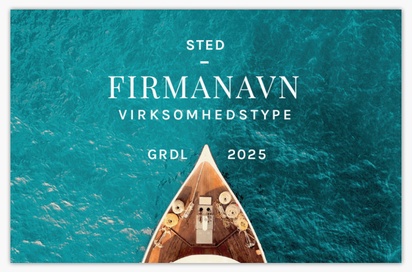 Forhåndsvisning af design for Designgalleri: Ferie og rejser Standardvisitkort, Standard (85 x 55 mm)