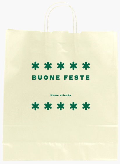 Anteprima design per Galleria di design: sacchetti di carta stampa monocolore per tradizionale e classico, L (36 x 12 x 41 cm)