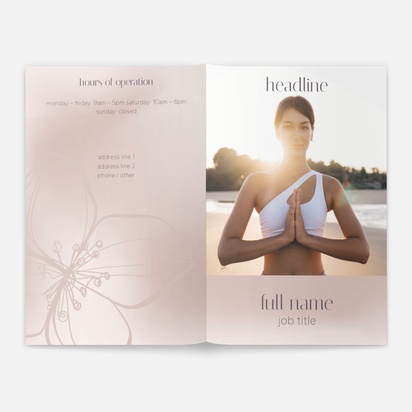Design Preview for Design Gallery: Beauty & Spa Brochures, A5 Bi-fold