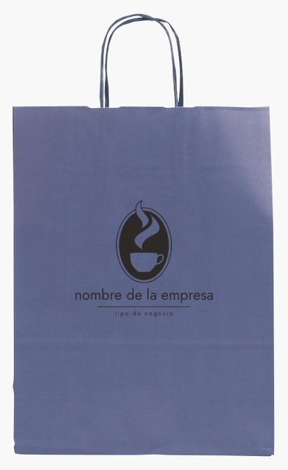 Vista previa del diseño de Galería de diseños de bolsas de papel de color liso para tiendas, M (26 x 11 x 34.5 cm)