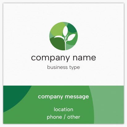 Design Preview for  Standard Business Cards Templates & Designs, Square (65 x 65 mm)