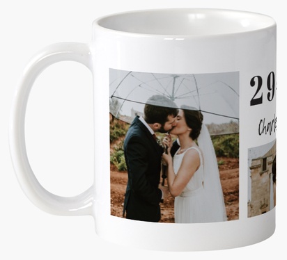Design Preview for Design Gallery: Wedding Custom Mugs, Wrap-around