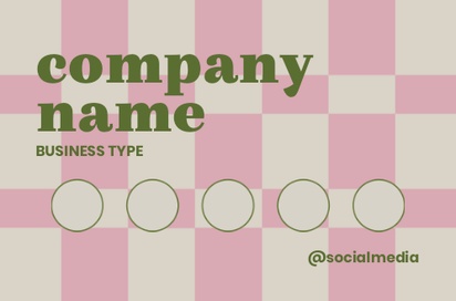 Design Preview for Design Gallery: Retro & Vintage Loyalty Cards