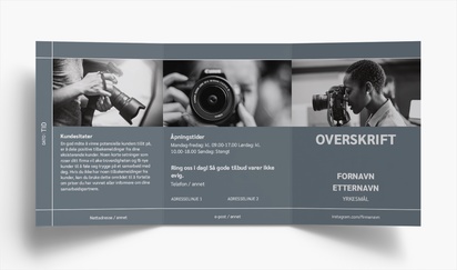 Forhåndsvisning av design for Designgalleri: Filmer Brosjyrer, 3-fløyet A5 (148 x 210 mm)
