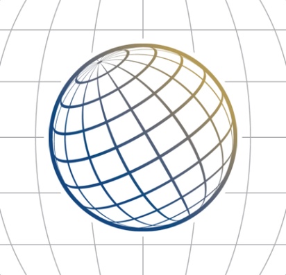 A globe global gray blue design
