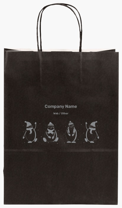 Design Preview for Design Gallery: Seasonal Single-Colour Paper Bags, S (22 x 10 x 29 cm)