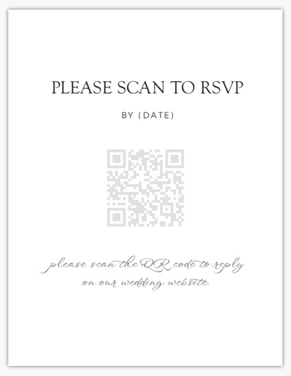 Design Preview for Design Gallery: Elegant RSVP Cards, 13.9 x 10.7 cm
