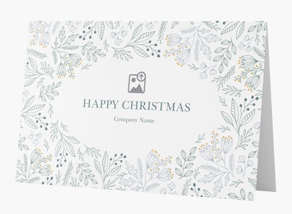 Design Preview for Design Gallery: Patterns & Textures Christmas Cards, Rectangular 18.2 x 11.7 cm