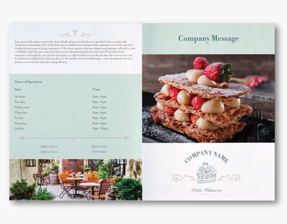 Design Preview for Design Gallery: Food Service Custom Brochures, 11" x 17" Bi-fold