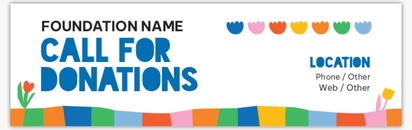 Design Preview for Design Gallery: Campaigning & Fundraising Vinyl Banners, 76 x 244 cm