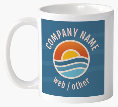 Design Preview for Design Gallery: Nautical Personalised Mugs, 325 ml  2 Sided