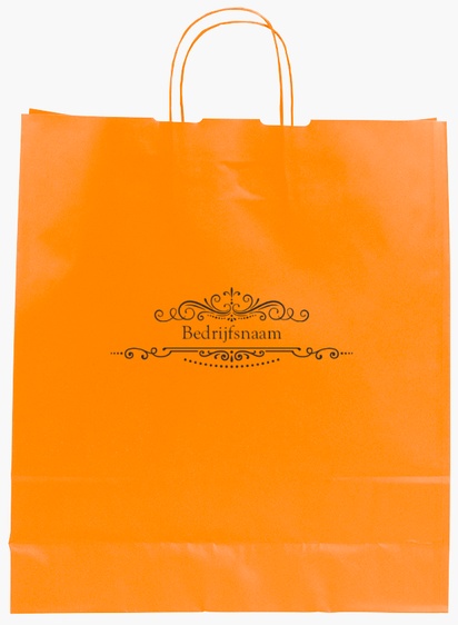 Voorvertoning ontwerp voor Ontwerpgalerij: Minimalistisch Effen kleur papieren tassen, L (36 x 12 x 41 cm)