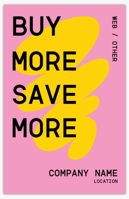 A retail sale retail pink yellow design for Purpose