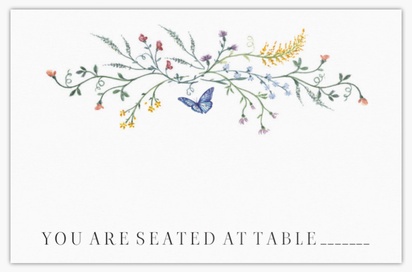Design Preview for Design Gallery: Floral Place Cards