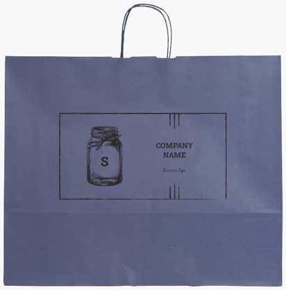 Design Preview for Design Gallery: Vintage Single-Colour Paper Bags, XL (54 x 14 x 45 cm)