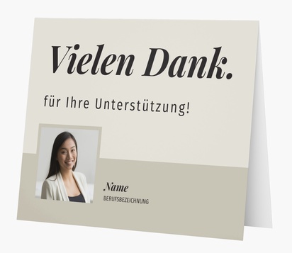 Designvorschau für Vorlagen für Dankeskarten, Klappformat