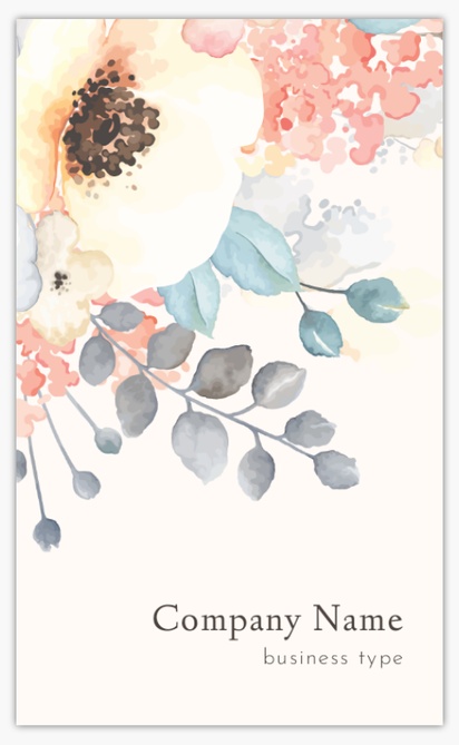 Design Preview for Design Gallery: Florists Standard Business Cards, Standard (91 x 55 mm)