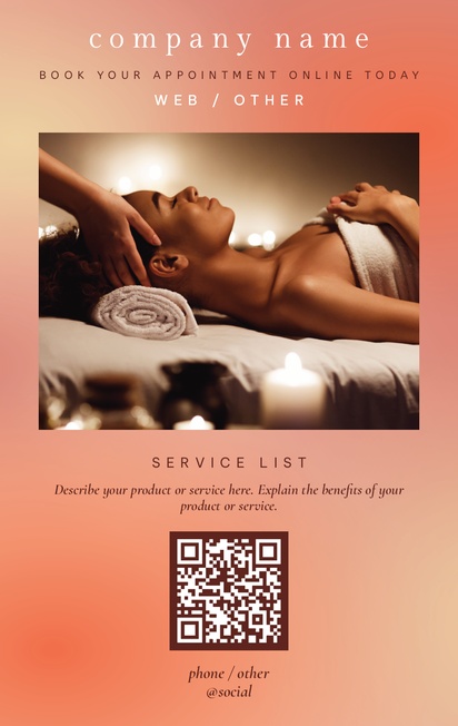 Design Preview for Templates for Beauty & Spa Vinyl Banners , 760 x 1220 mm