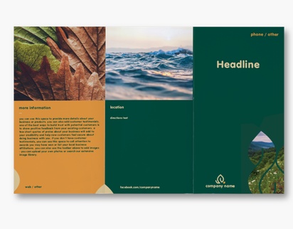 Design Preview for Design Gallery: Environmental & Energy Custom Brochures, 8.5" x 14" Tri-fold