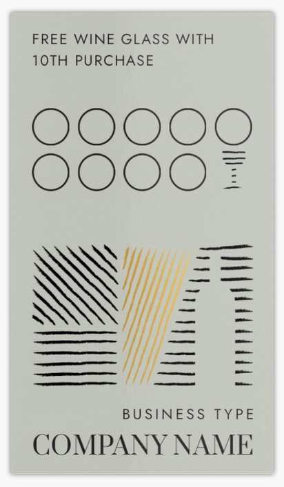 A wine distributor winery gray design for Loyalty Cards