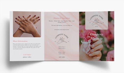 Design Preview for Design Gallery: Nail Salons Folded Leaflets, Tri-fold A5 (148 x 210 mm)