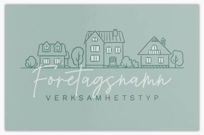 Förhandsgranskning av design för Designgalleri: Fastighetsvärdering & investering Extratjocka visitkort, Standard (85 x 55 mm)