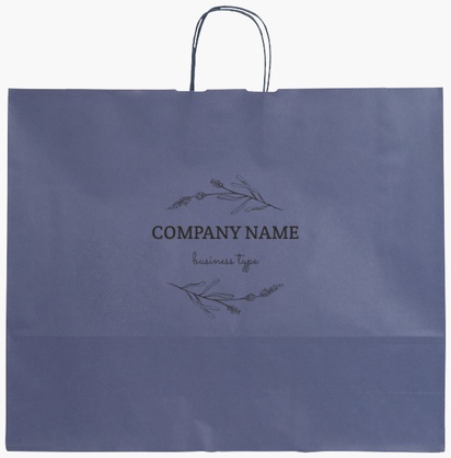 Design Preview for Design Gallery: Conservative Single-Colour Paper Bags, XL (54 x 14 x 45 cm)