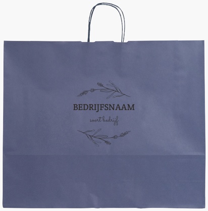 Voorvertoning ontwerp voor Ontwerpgalerij: Restaurants Effen kleur papieren tassen, XL (54 x 14 x 45 cm)
