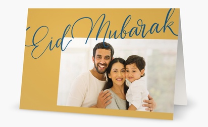 Vista previa del diseño de Galería de diseños de tarjetas de navidad para eid, 18,2 x 11,7 cm  Plegada