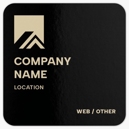Design Preview for Roofing Rounded Corner Business Cards Templates, Square (2.5" x 2.5")