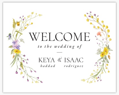 Design Preview for Wedding Signs, 16" x 20"