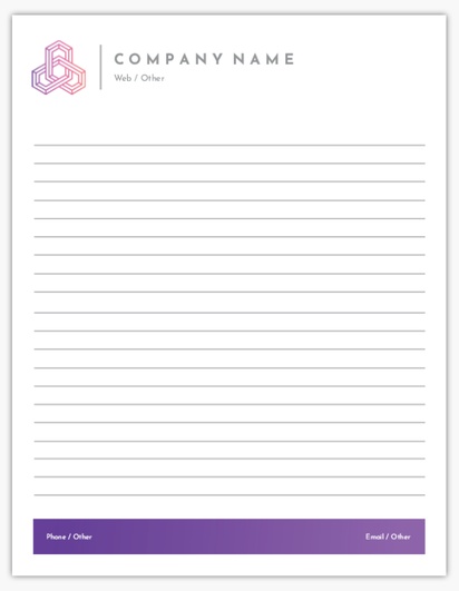 Design Preview for Architecture Notepads Templates, 8.5" x 11"