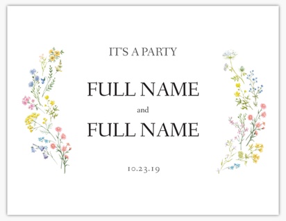 Design Preview for Wedding Events Posters Templates, 8.5" x 11"