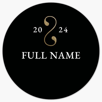 A typography black and gold black gray design for Occasion