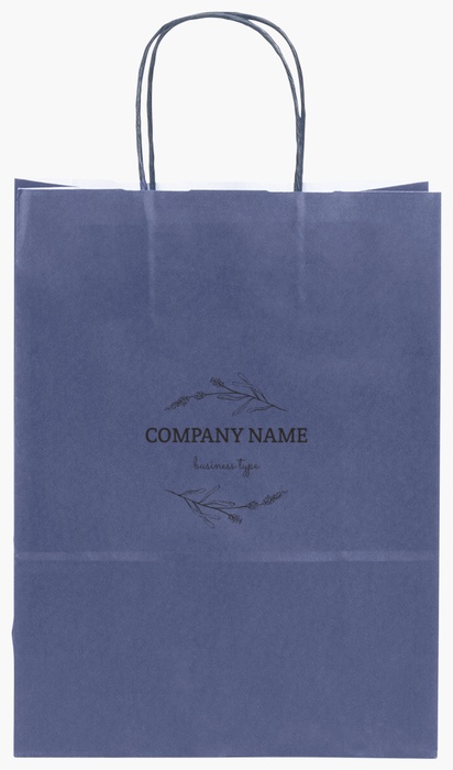 Design Preview for Design Gallery: Health & Wellness Single-Colour Paper Bags, S (22 x 10 x 29 cm)