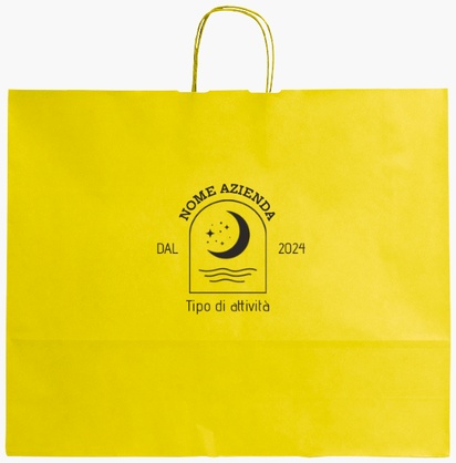 Anteprima design per Galleria di design: sacchetti di carta stampa monocolore per retrò e vintage, XL (54 x 14 x 45 cm)