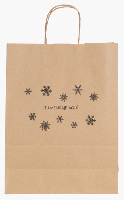 Vista previa del diseño de Galería de diseños de bolsas de papel de color liso, M (26 x 11 x 34.5 cm)
