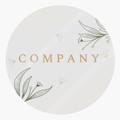 Design Preview for Design Gallery: Beauty & Spa Roll Labels, Circle 4 x 4 cm Transparent Plastic