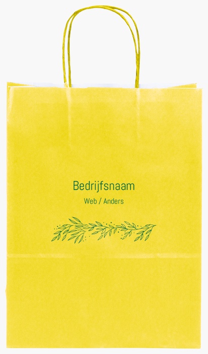 Voorvertoning ontwerp voor Ontwerpgalerij: Marketing en communicatie Effen kleur papieren tassen, S (22 x 10 x 29 cm)