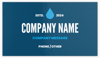 Design Preview for Plumbing Standard Business Cards Templates, Standard (3.5" x 2")