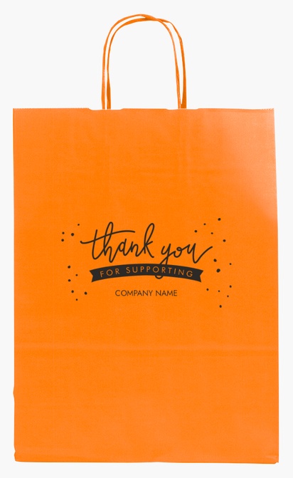 Design Preview for Design Gallery: Tanning Salons Single-Colour Paper Bags, M (26 x 11 x 34.5 cm)