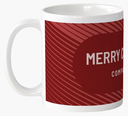 Design Preview for Holiday Custom Mugs Templates, Wrap-around