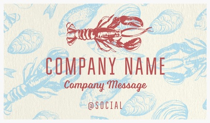 Design Preview for Design Gallery: Fish Markets Natural Textured Business Cards