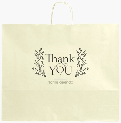 Anteprima design per Galleria di design: sacchetti di carta stampa monocolore per floreale, XL (54 x 14 x 45 cm)